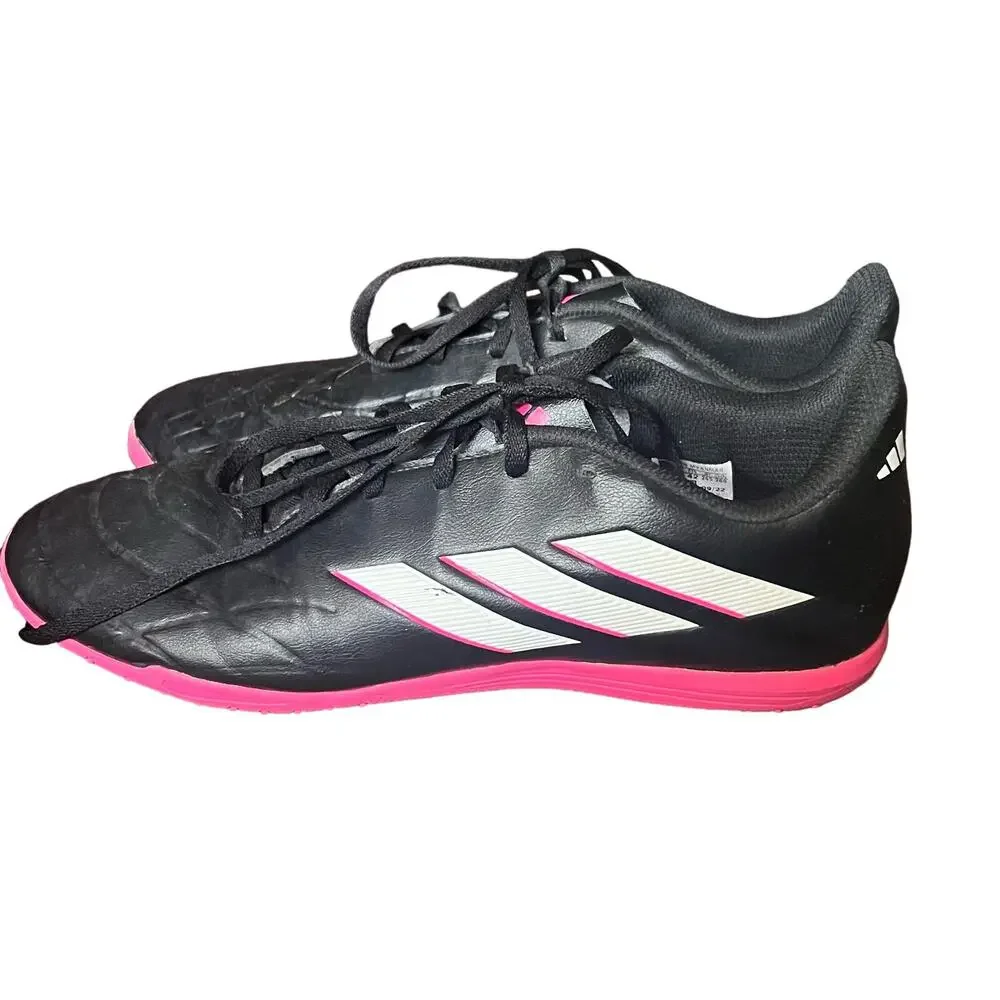ADIDAS Mens Copa Pure.4 Indoor Football Boots Black Pink White Size US 8.5 FR 42